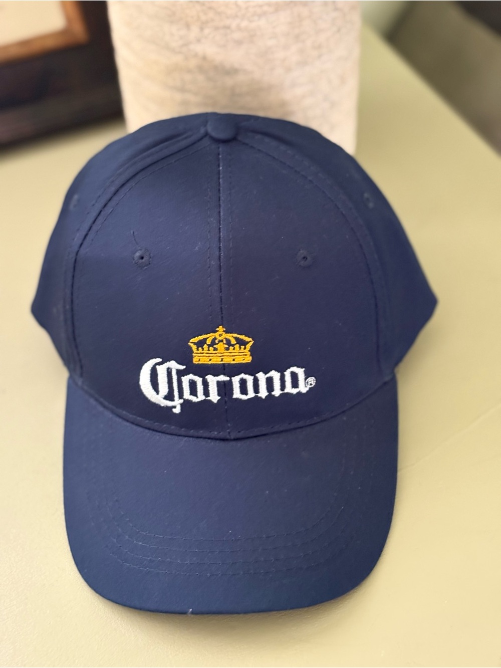 Corona Dark Blue Baseball Cap with Yellow Crown